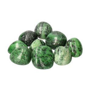 Zoisiet stenen, 1 steen of zakken van 100 gram tot 1 kilo, circa 2.5 tot 3.5 cm per steen